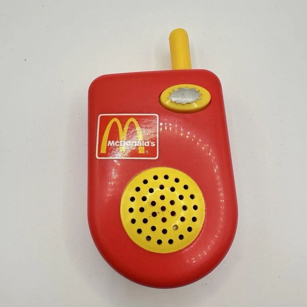 McDonalds Play Food Thru Cash Register Red‎ Walkie Talkie Toy Tested Interactive